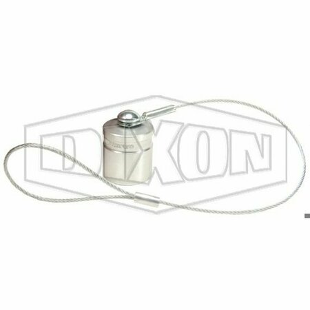 DIXON Snap-Tite by  H Series Interchange Dust Cap, 2 in Nominal, Aluminum, Domestic V16DC-A